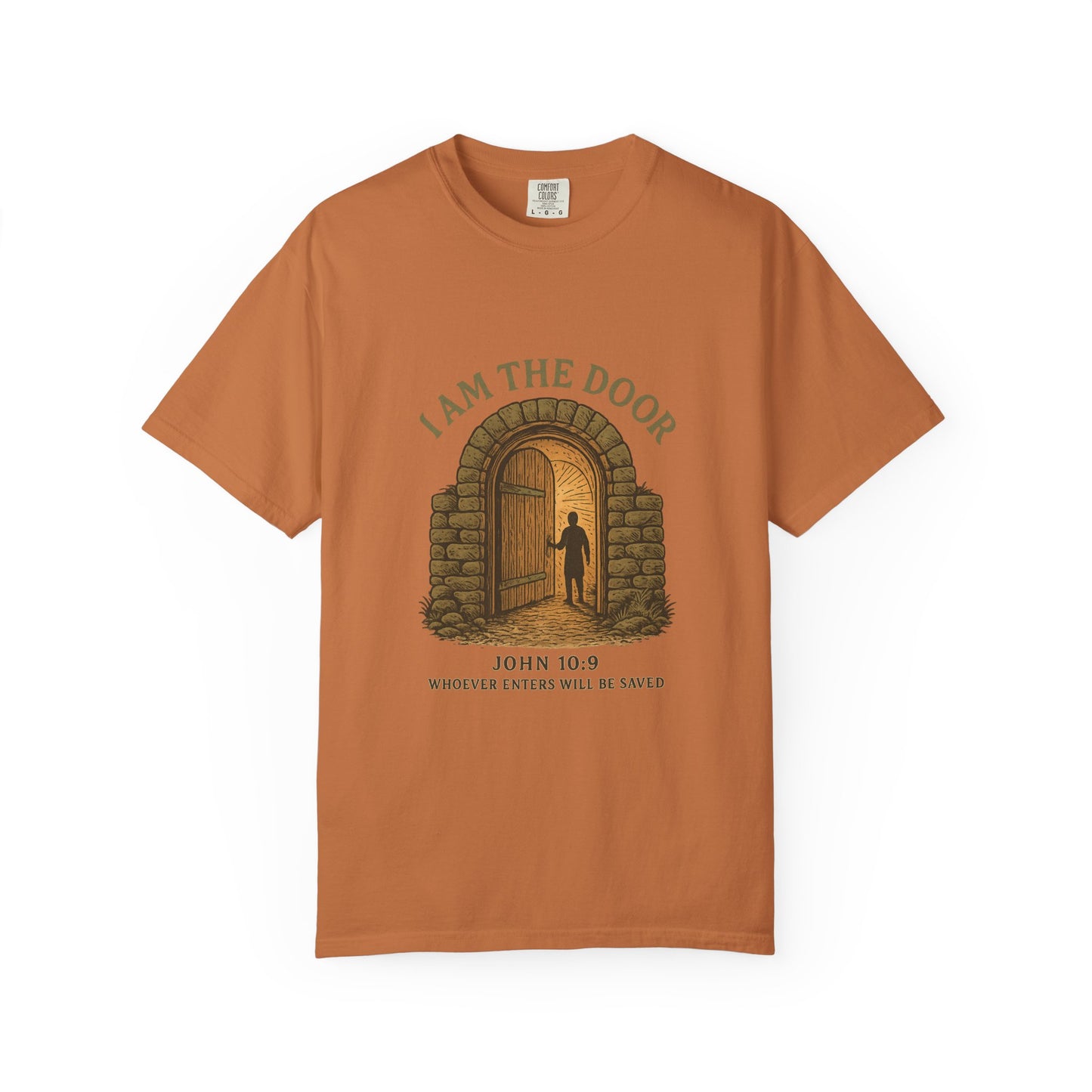 Comfort Colors "I Am the Door – John 10:9 Graphic T-Shirt