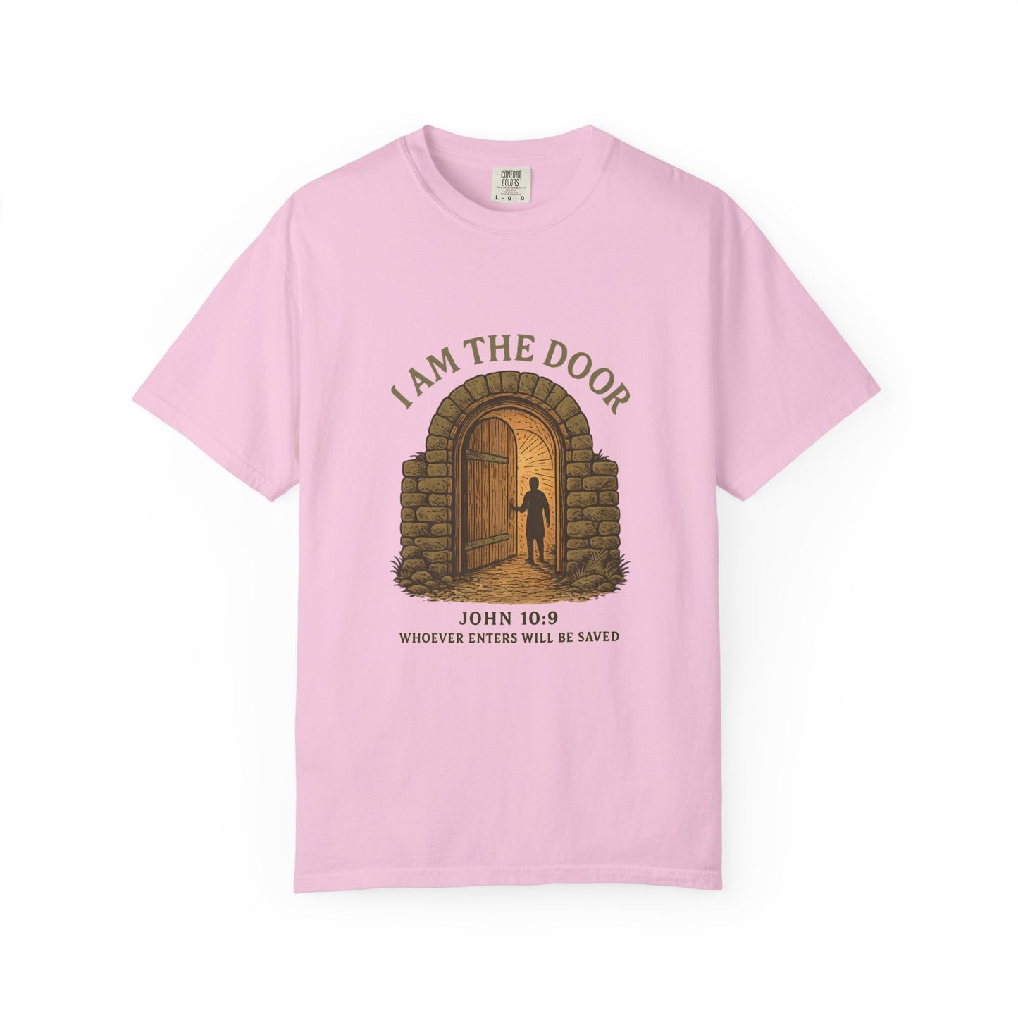 Comfort Colors "I Am the Door – John 10:9 Graphic T-Shirt