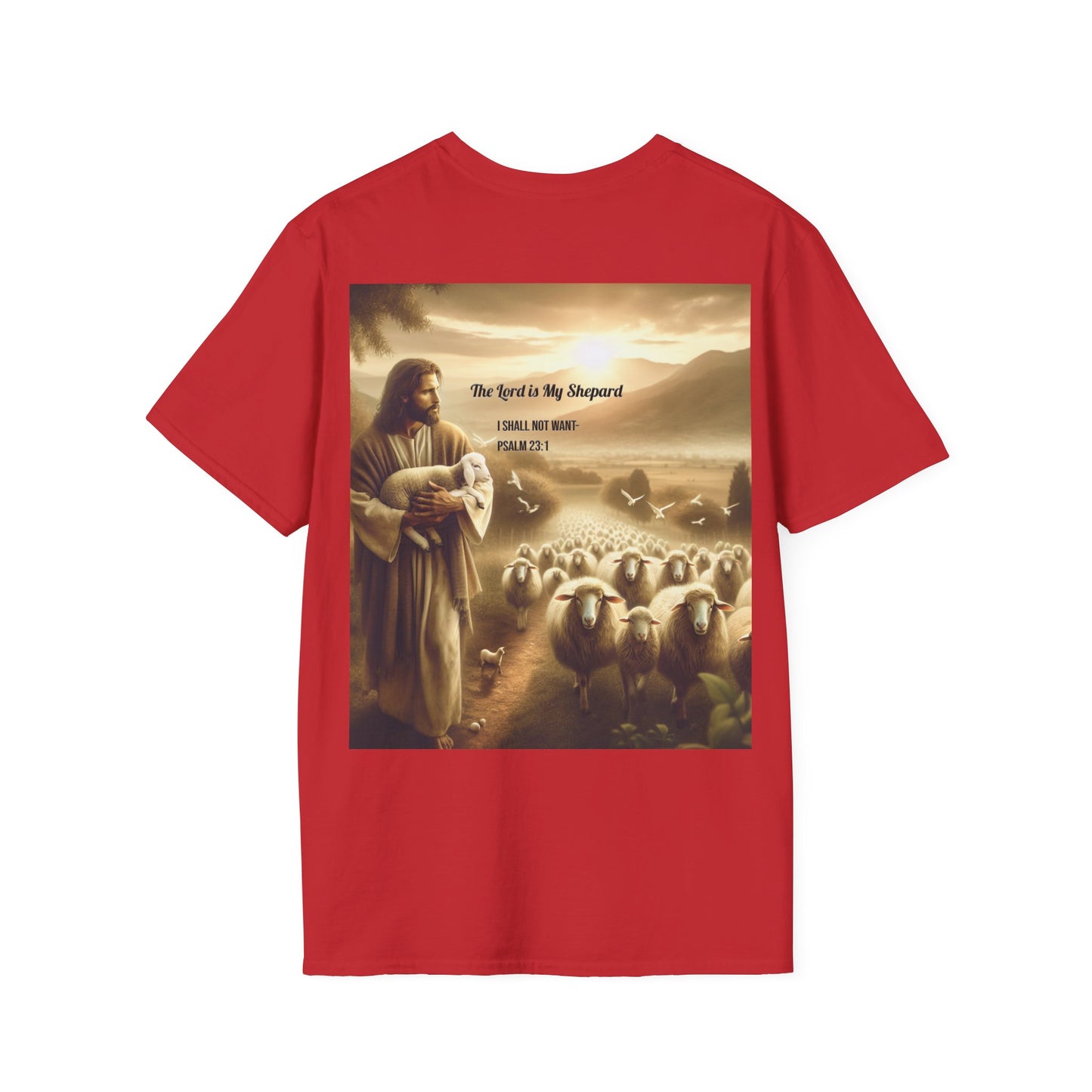 Bella Canvas 3001 "The Lord Is My Shepard" Psalm 23:1 Graphic Tee