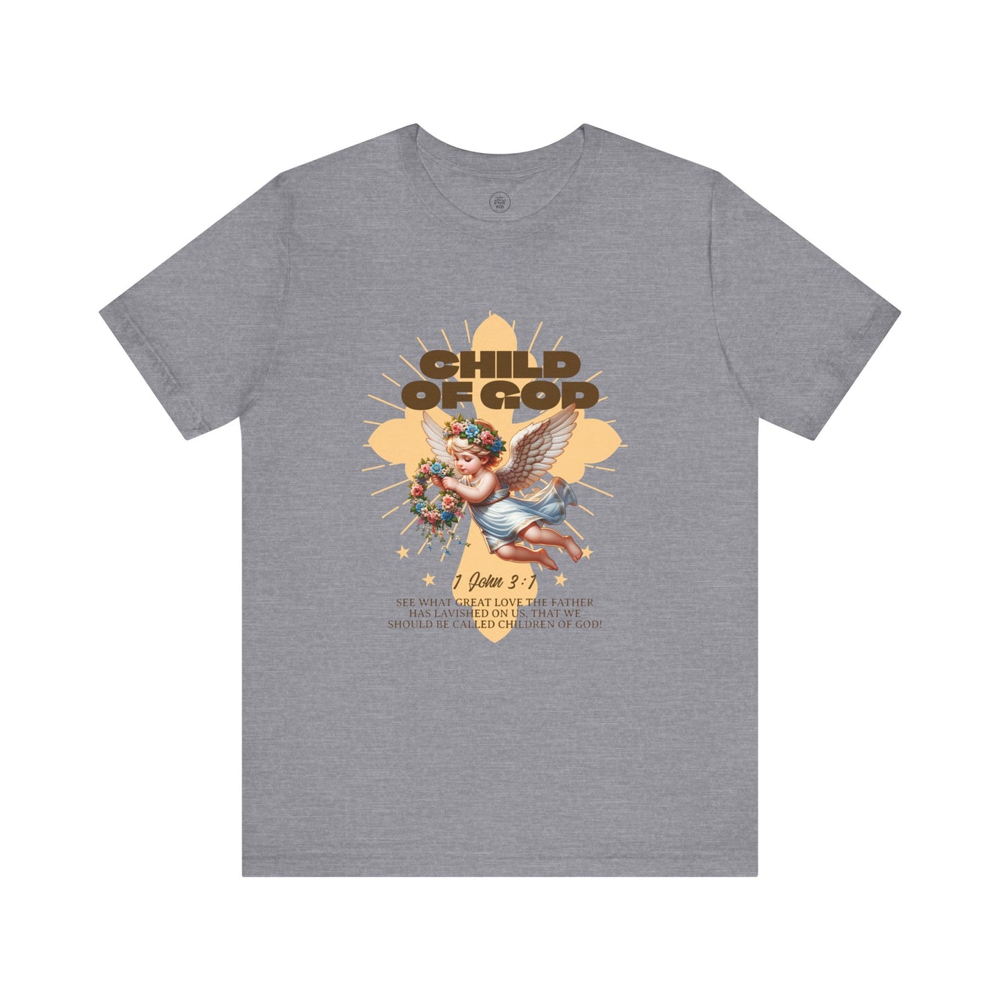 Bella Canvas 3001 "Child of God" 1 John 3:1 Graphic Tee