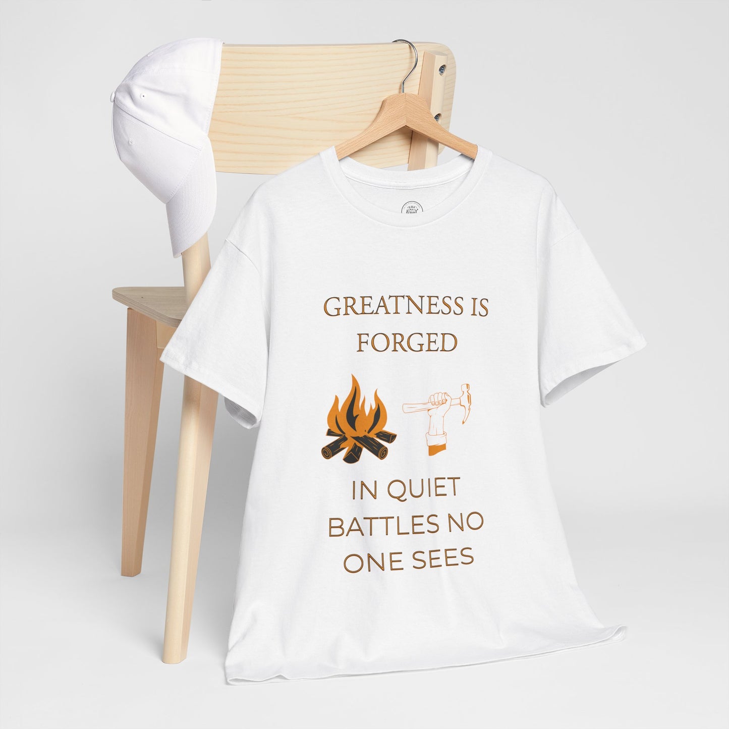"Quiet Battles" – Strength Through Stillness Graphic T-Shirt