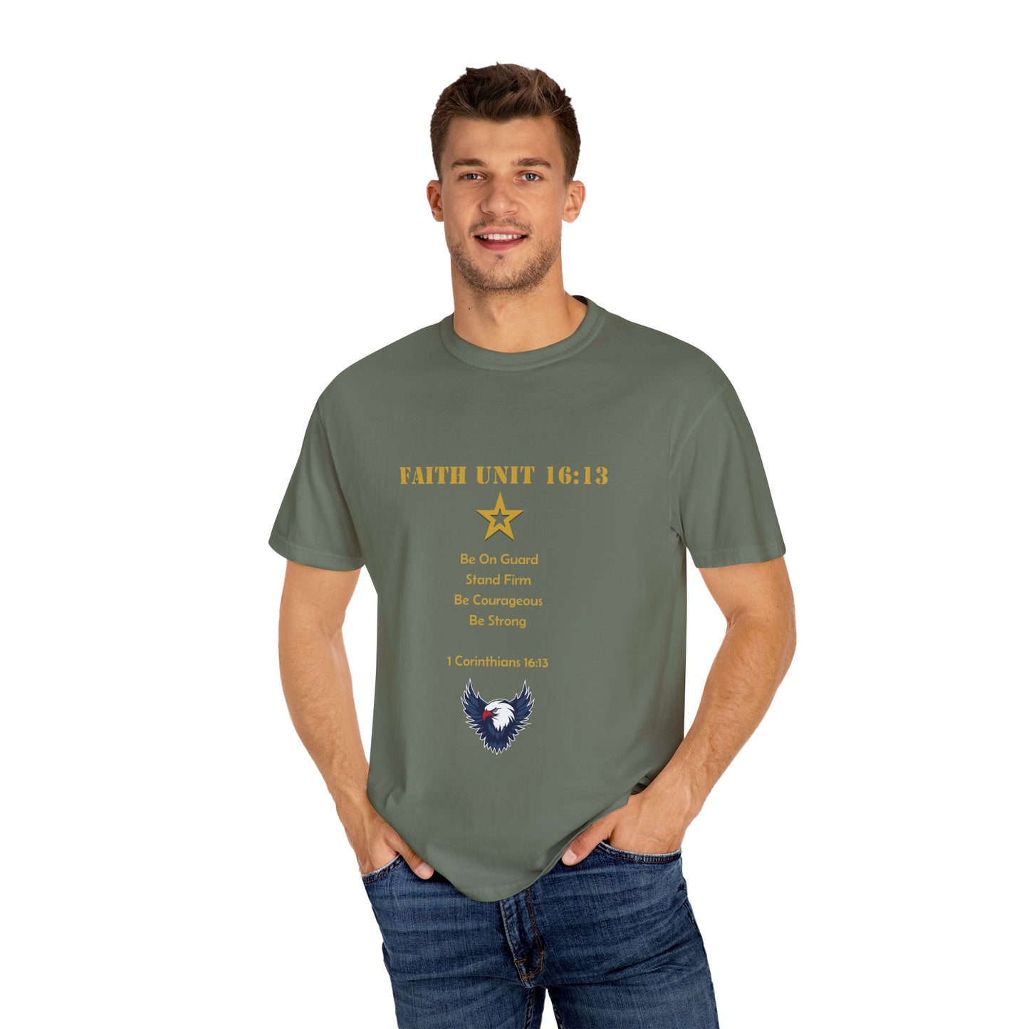 "Be Strong, Stand Firm, Be Courageous" 1 Corinthians 16:13 Graphic Tee