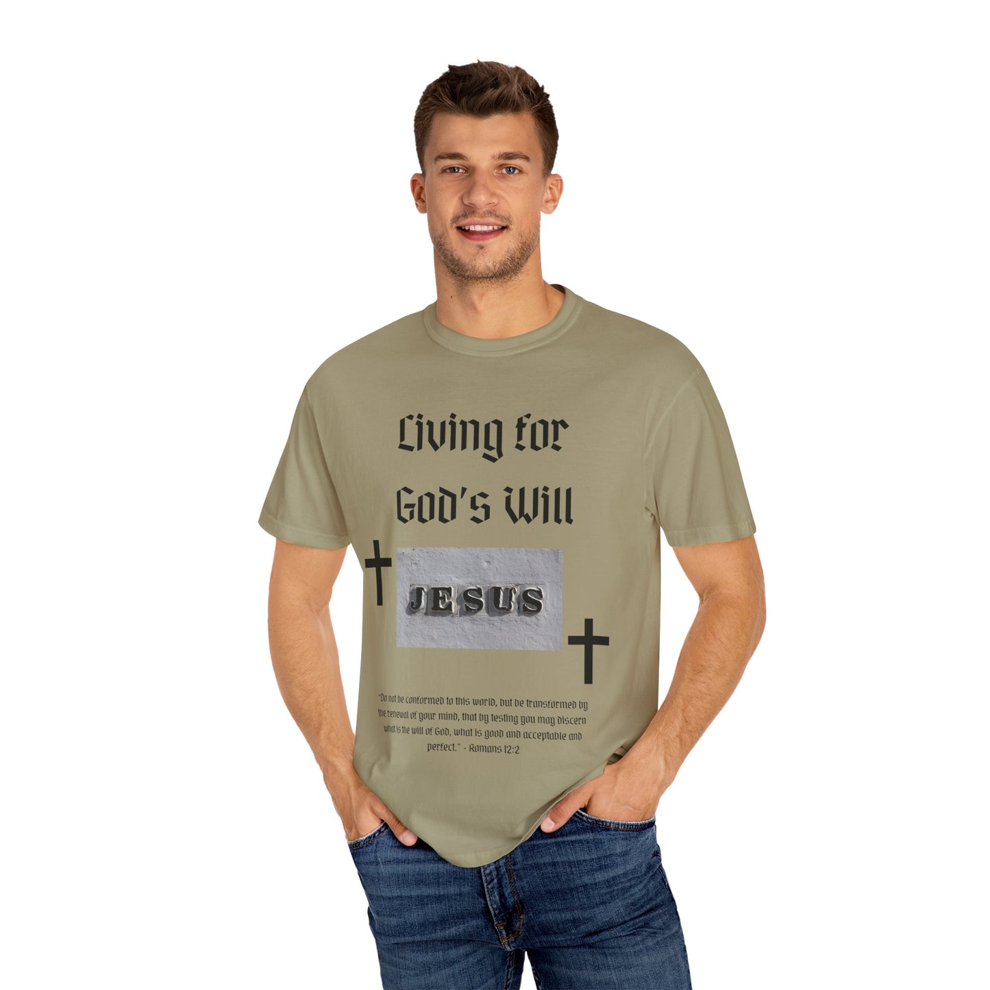 Comfort Colors "Living for God's Will" Graphic T-Shirt