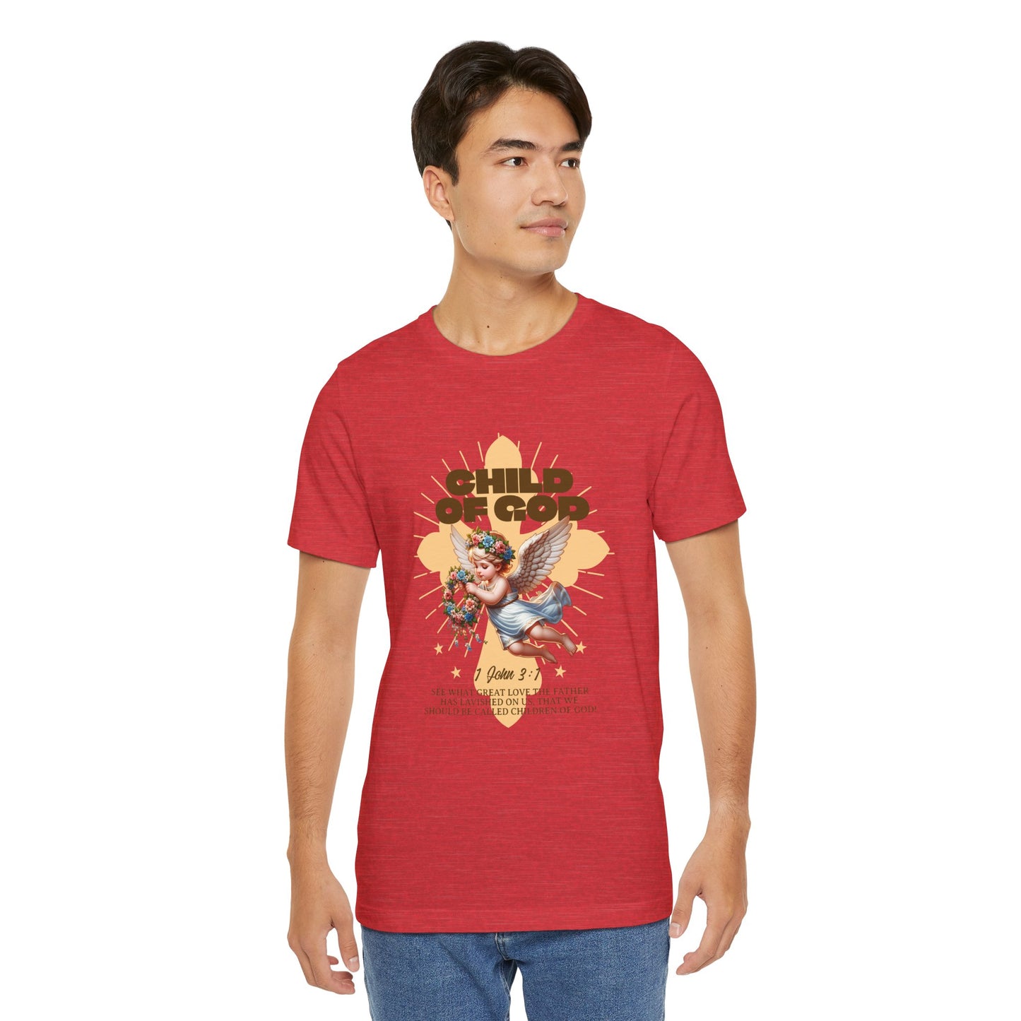 Bella Canvas 3001 "Child of God" 1 John 3:1 Graphic Tee