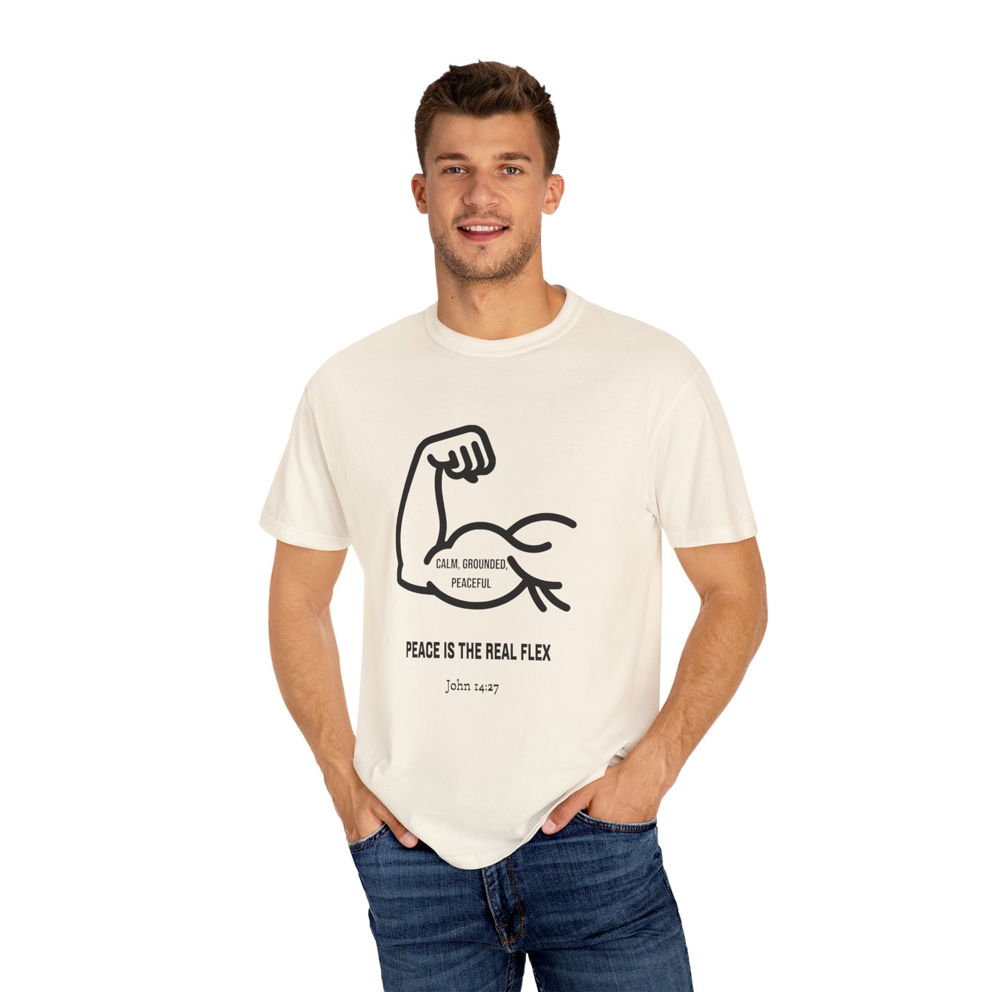 "Peace Is The Real Flex" -John 14:27 Graphic T-Shirt