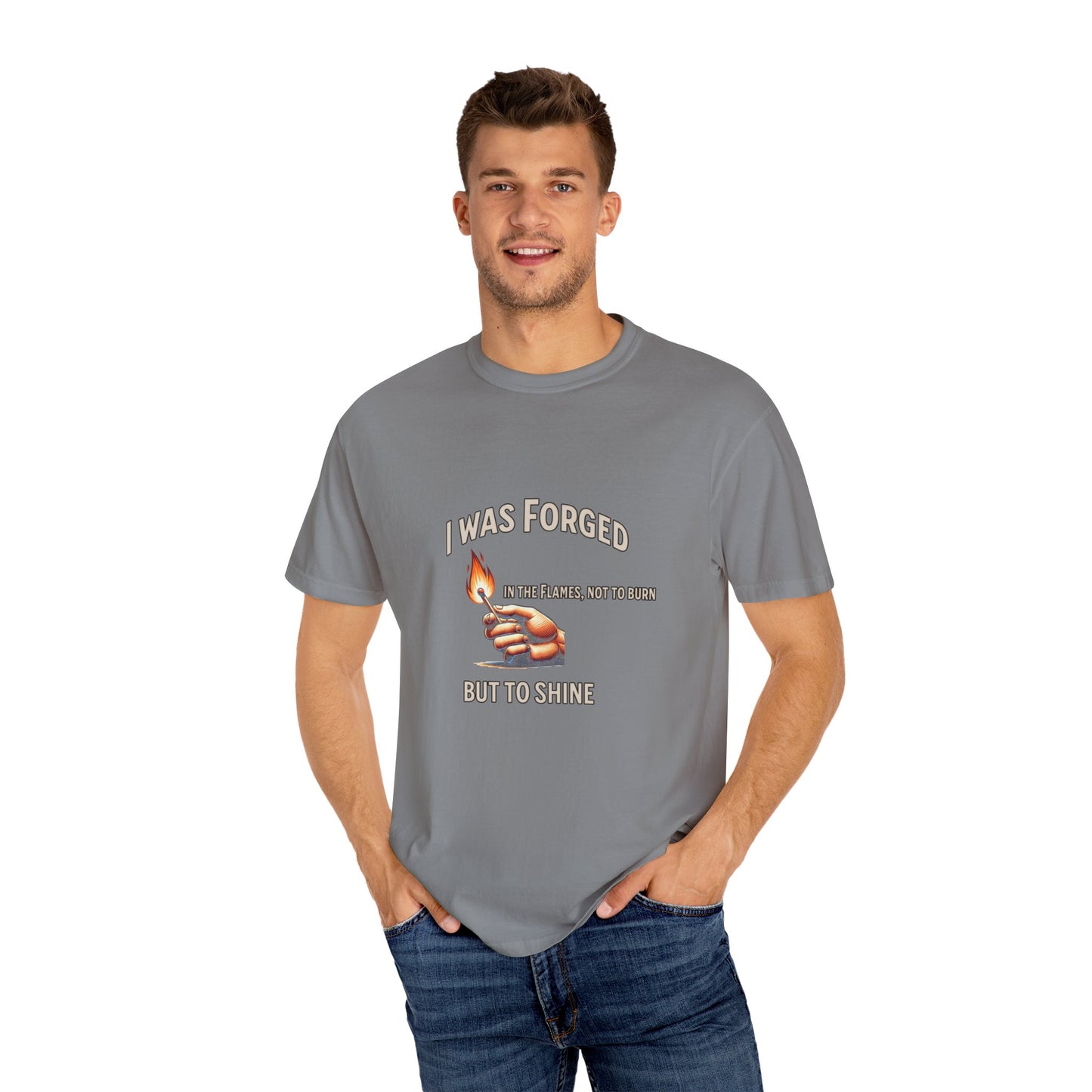 "Forged to Shine" – Fire-Tested Faith T-Shirt