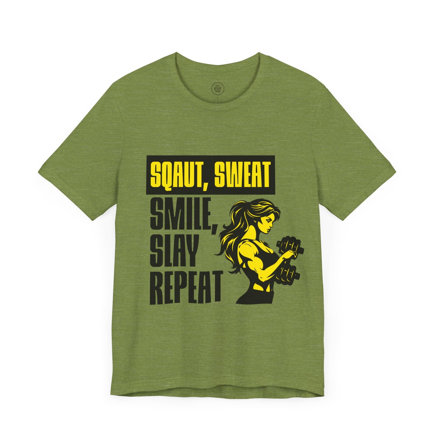 Smiles & Slay Reps Fitness Motivational Tee