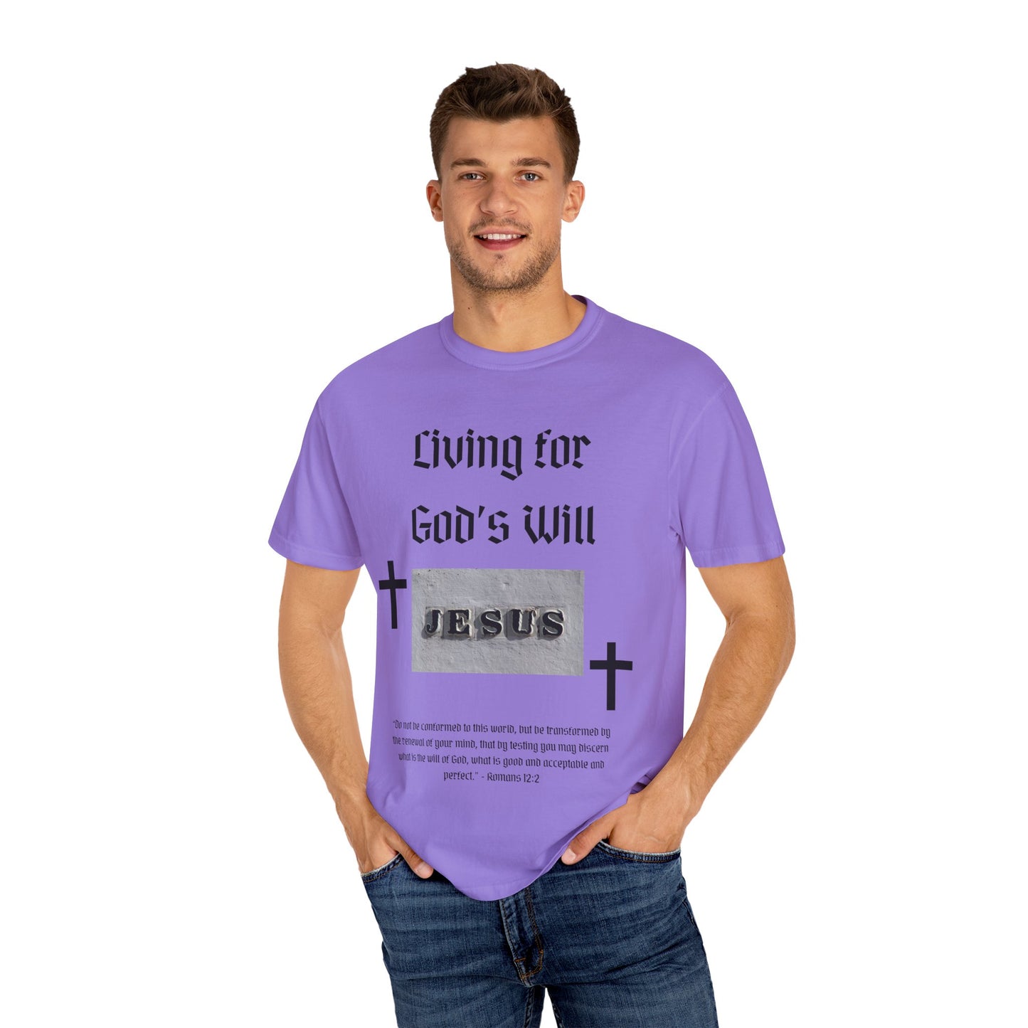Comfort Colors "Living for God's Will" Graphic T-Shirt