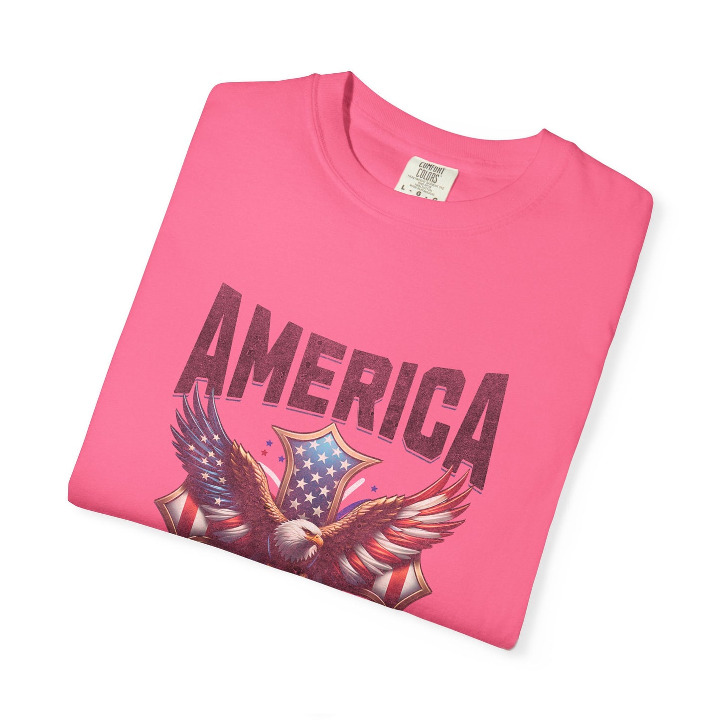 Comfort Colors "One Nation Under God" – Patriotic Faith Eagle Tee Psalm 33:12
