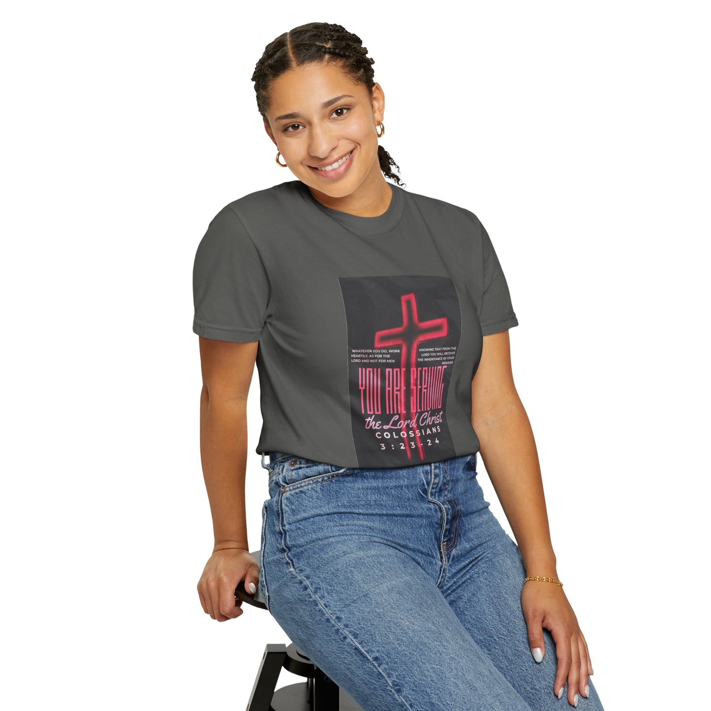 "Serving The Lord, Not Man" Colossians 3:23-24 Graphic-T Shirt