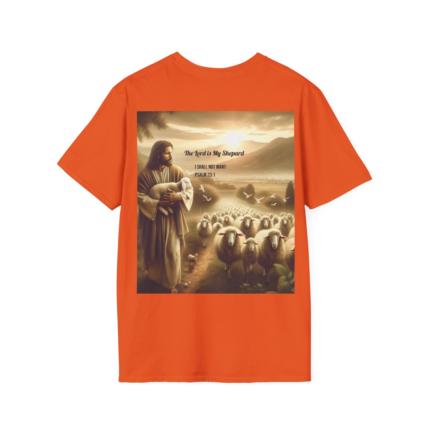 Bella Canvas 3001 "The Lord Is My Shepard" Psalm 23:1 Graphic Tee