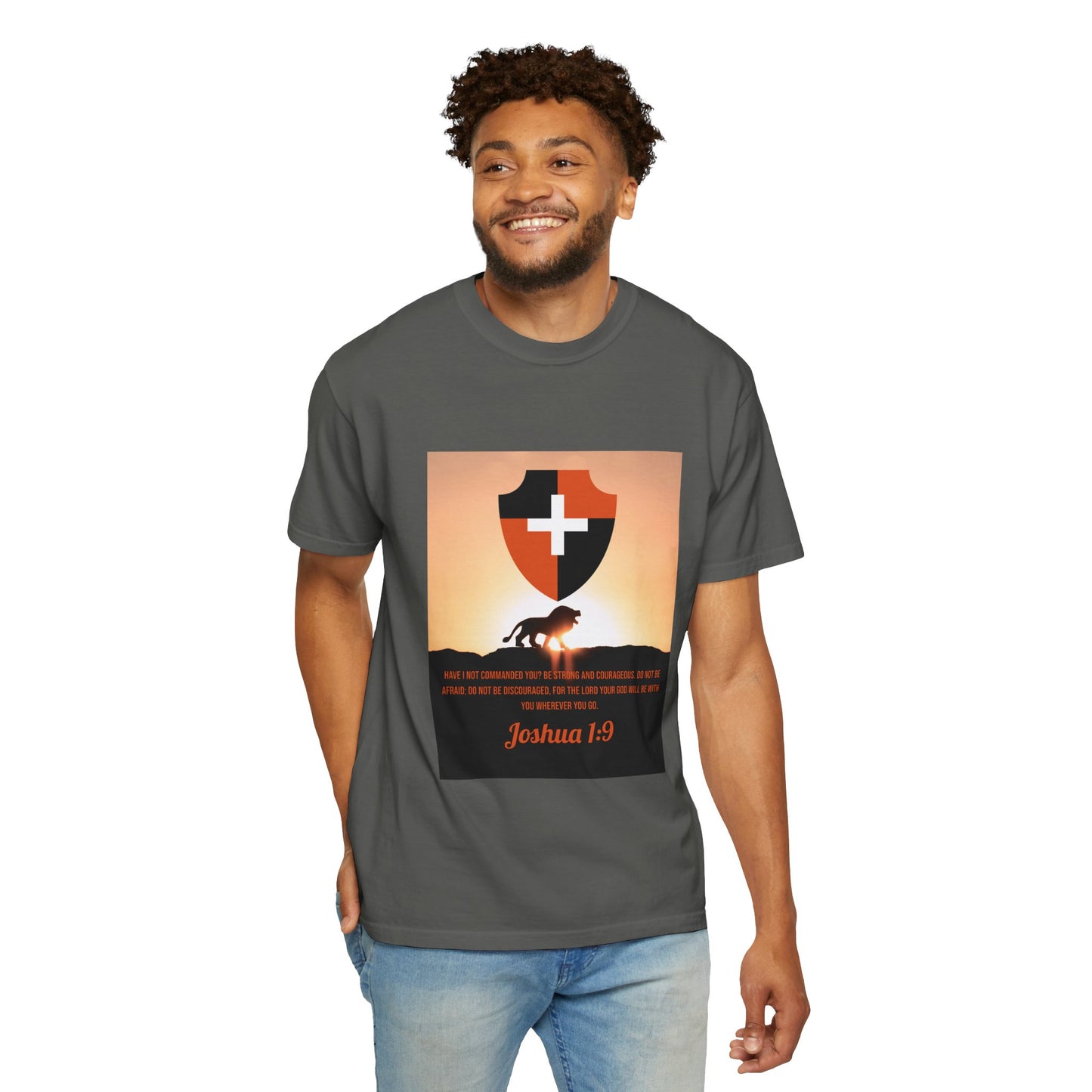 "Be Strong and Courageous" Joshua 1:9 Graphic Tee