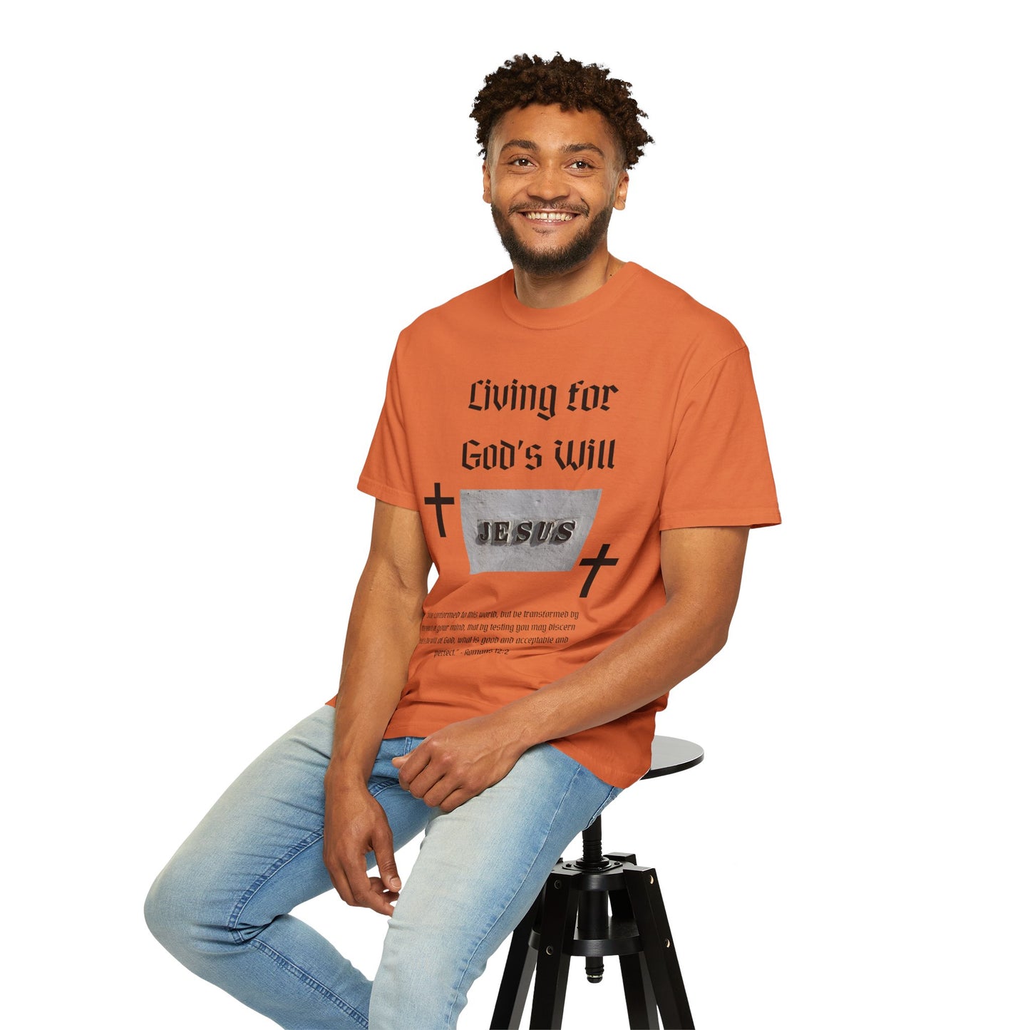 Comfort Colors "Living for God's Will" Graphic T-Shirt
