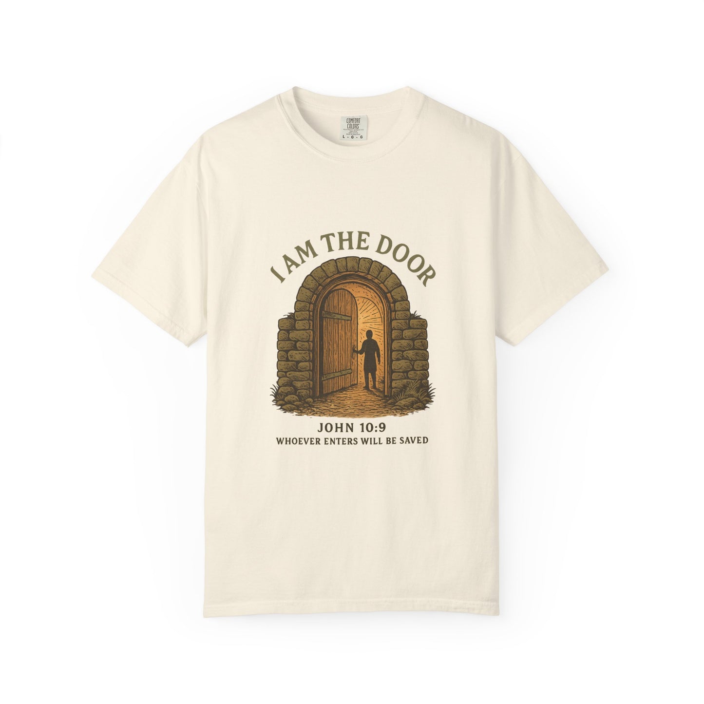 Comfort Colors "I Am the Door – John 10:9 Graphic T-Shirt