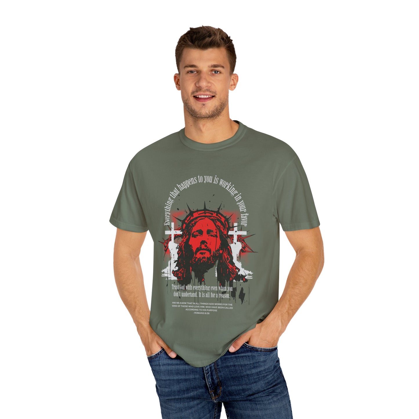 Romans 8:28 Faith Tee