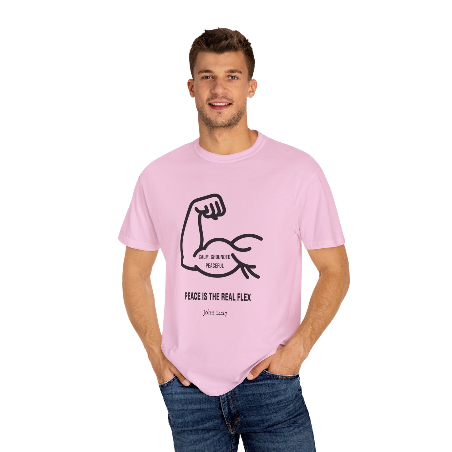 "Peace Is The Real Flex" -John 14:27 Graphic T-Shirt