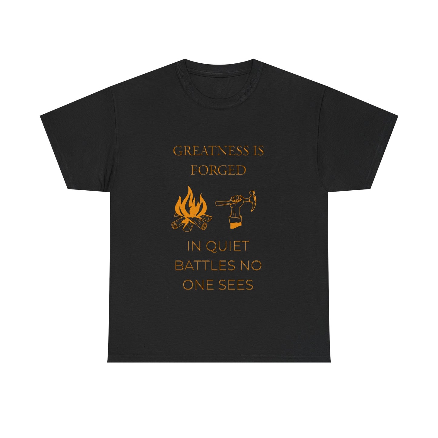 "Quiet Battles" – Strength Through Stillness Graphic T-Shirt