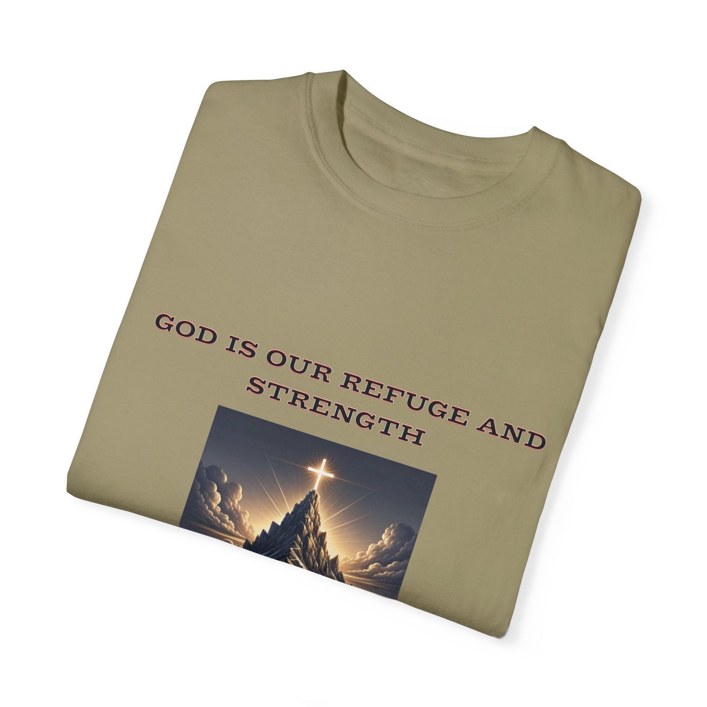 Comfort Colors "God is Our Refuge" Psalm 46:1-2 Graphic T-Shirt