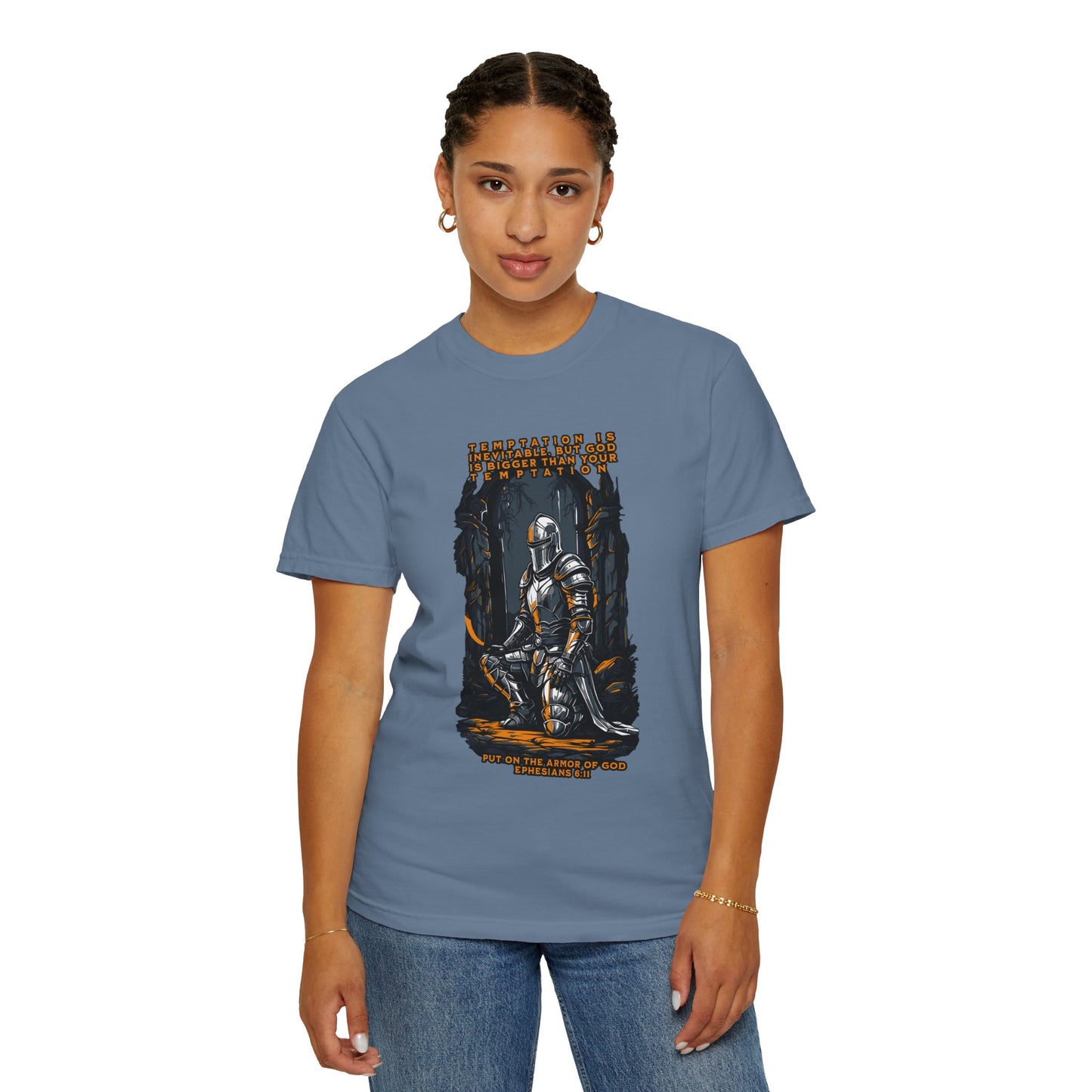 Comfort Colors "Put on the Armor of God" Ephesians 6:11 Inspirational T-Shirt