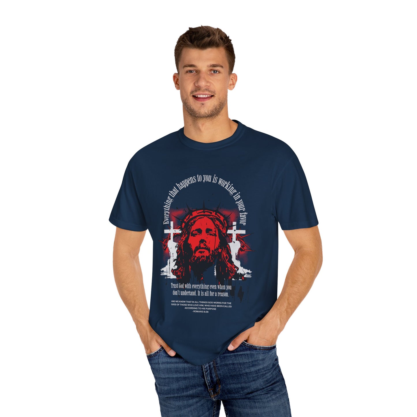 Romans 8:28 Faith Tee