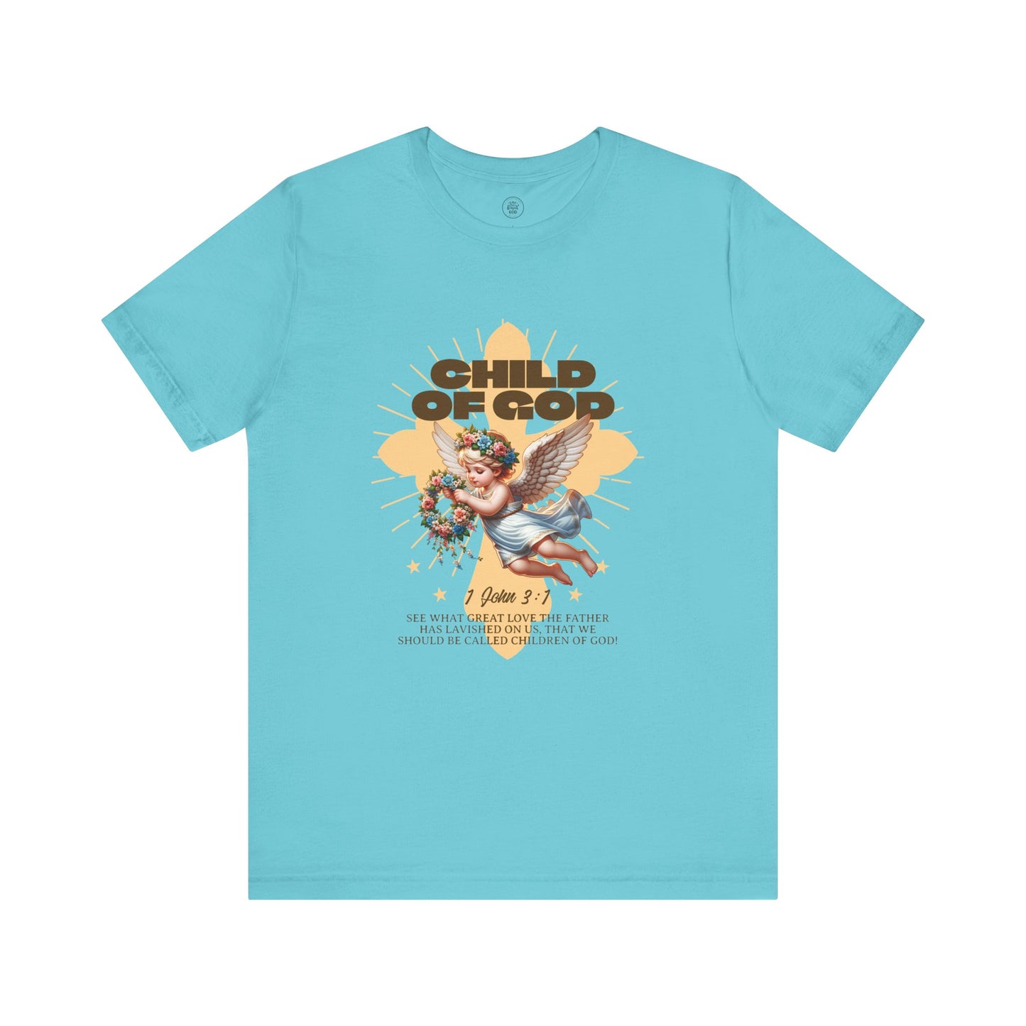 Bella Canvas 3001 "Child of God" 1 John 3:1 Graphic Tee