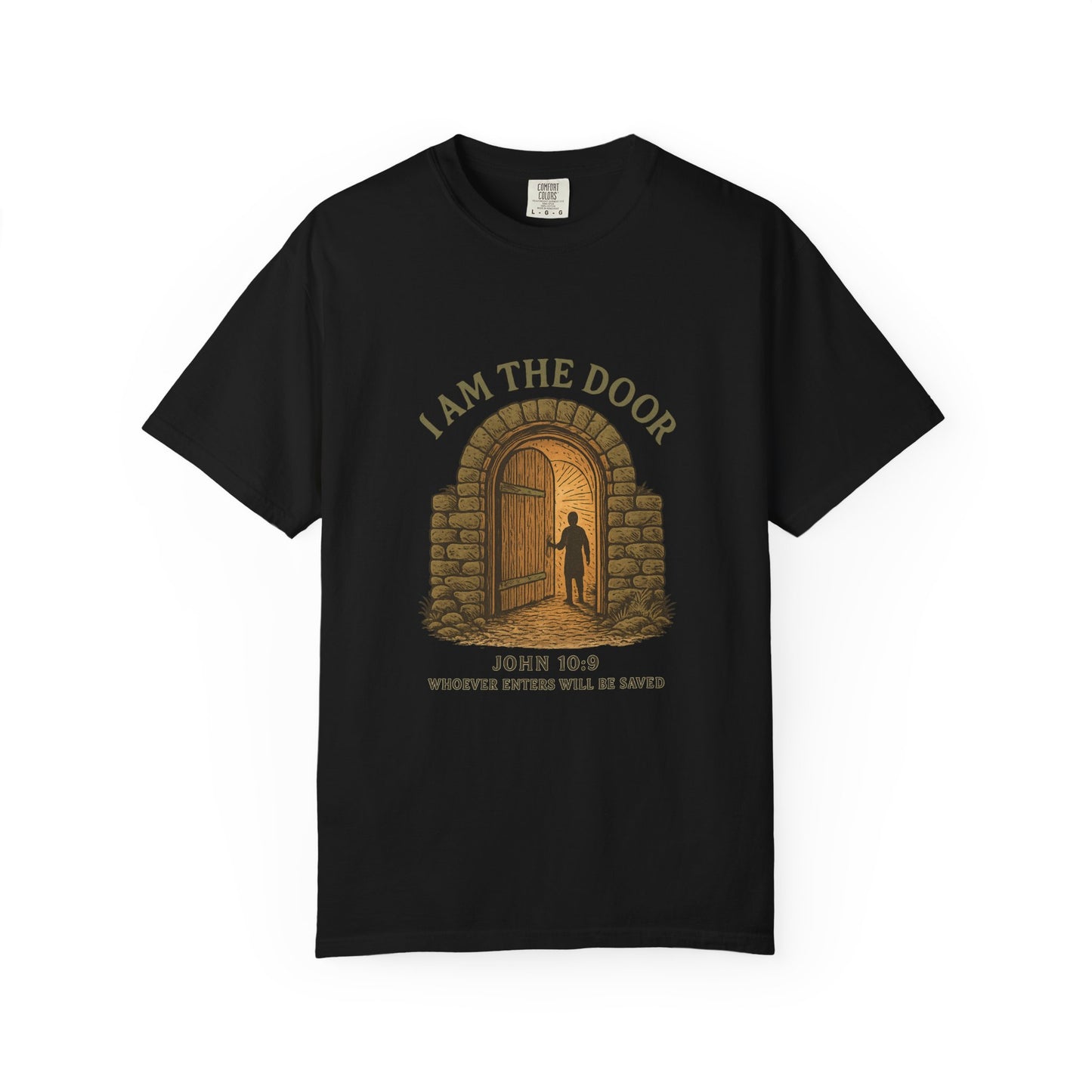 Comfort Colors "I Am the Door – John 10:9 Graphic T-Shirt