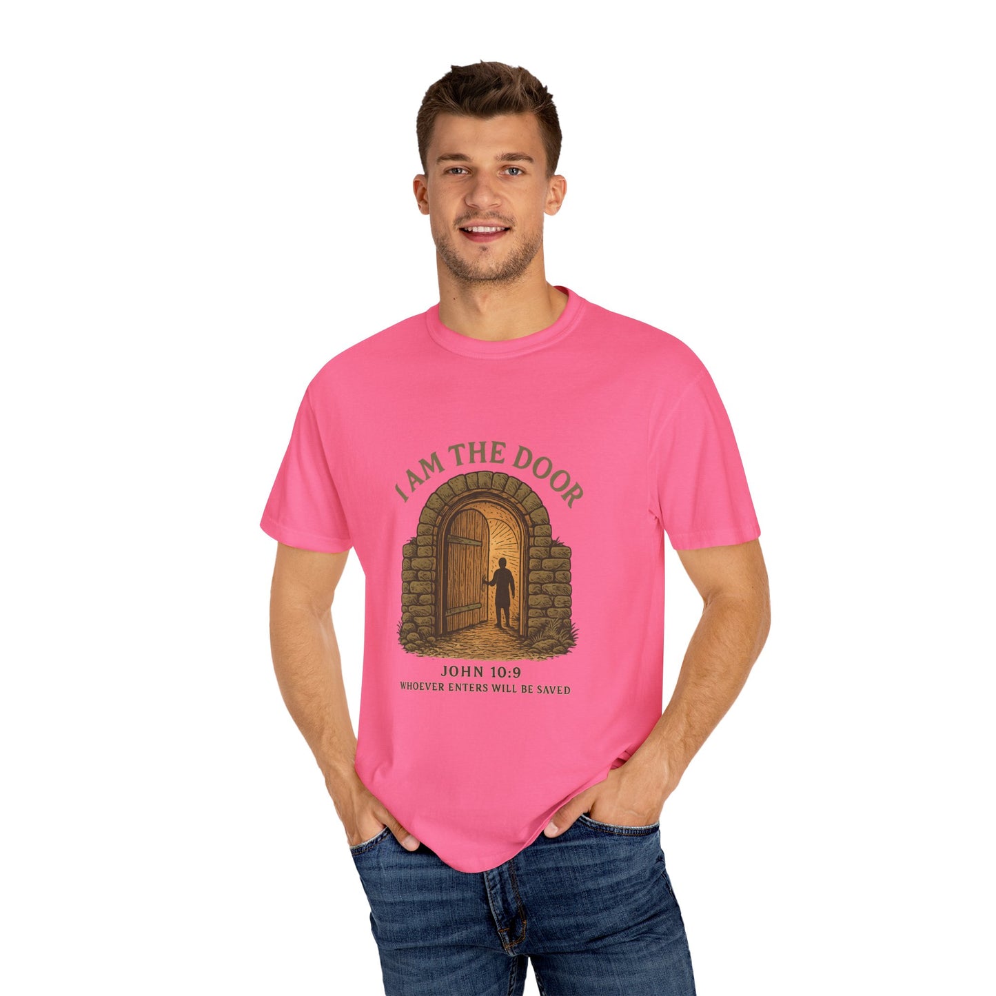Comfort Colors "I Am the Door – John 10:9 Graphic T-Shirt