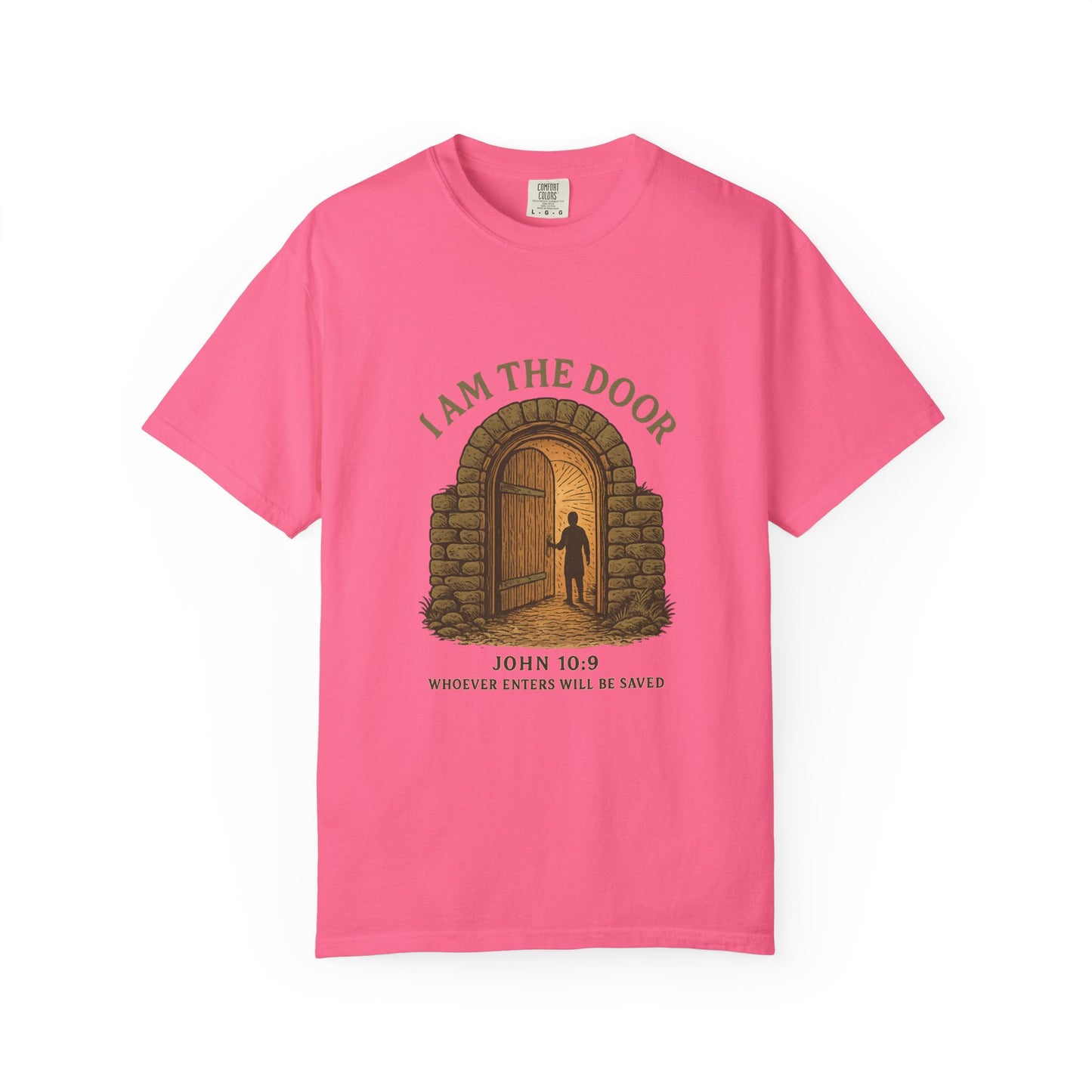 Comfort Colors "I Am the Door – John 10:9 Graphic T-Shirt