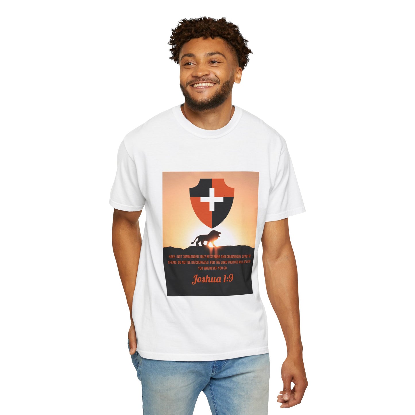 "Be Strong and Courageous" Joshua 1:9 Graphic Tee