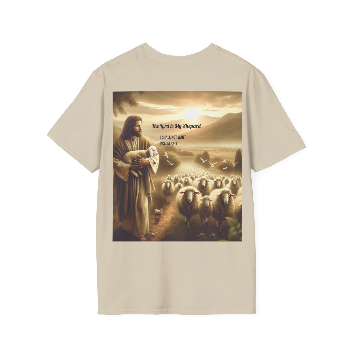 Bella Canvas 3001 "The Lord Is My Shepard" Psalm 23:1 Graphic Tee