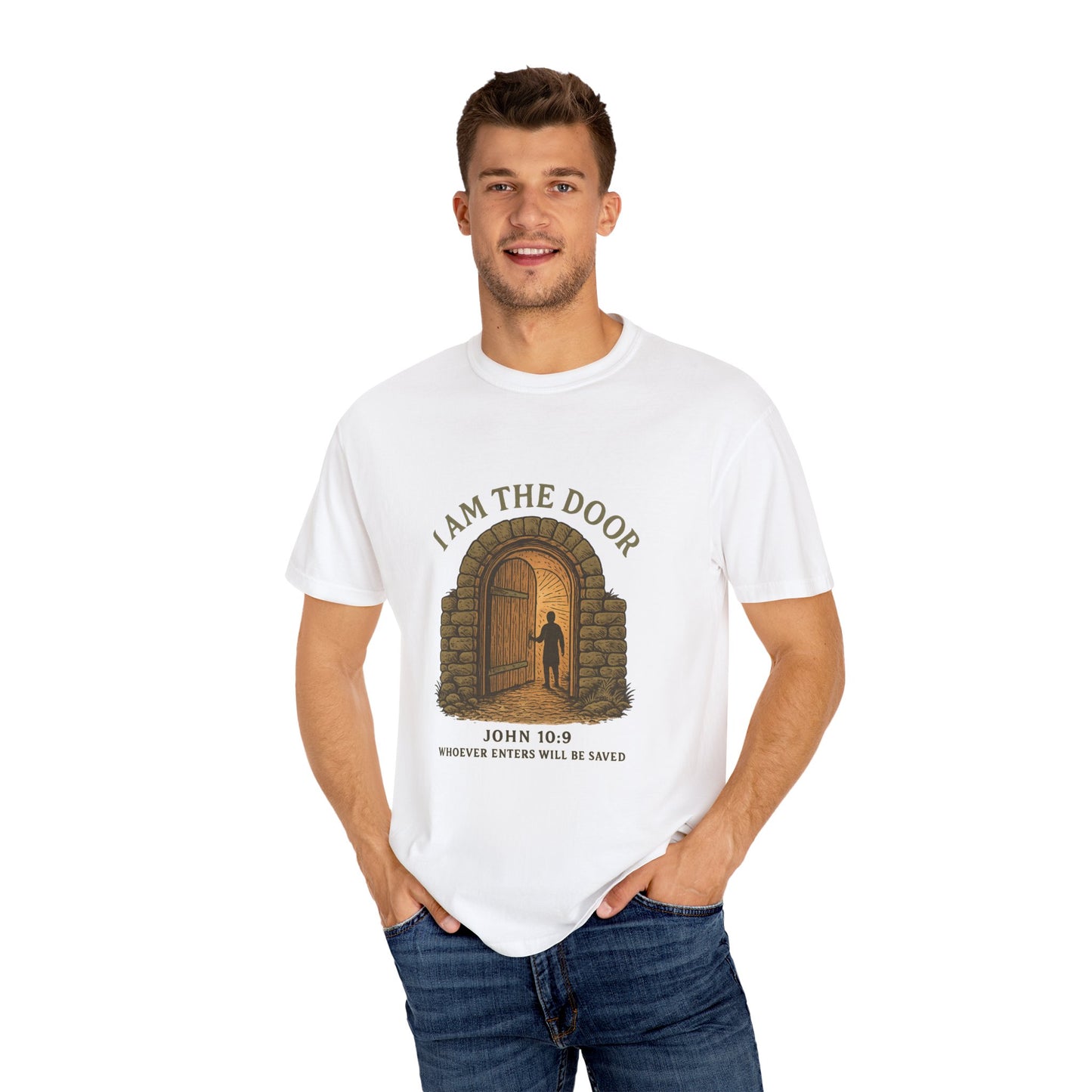 Comfort Colors "I Am the Door – John 10:9 Graphic T-Shirt