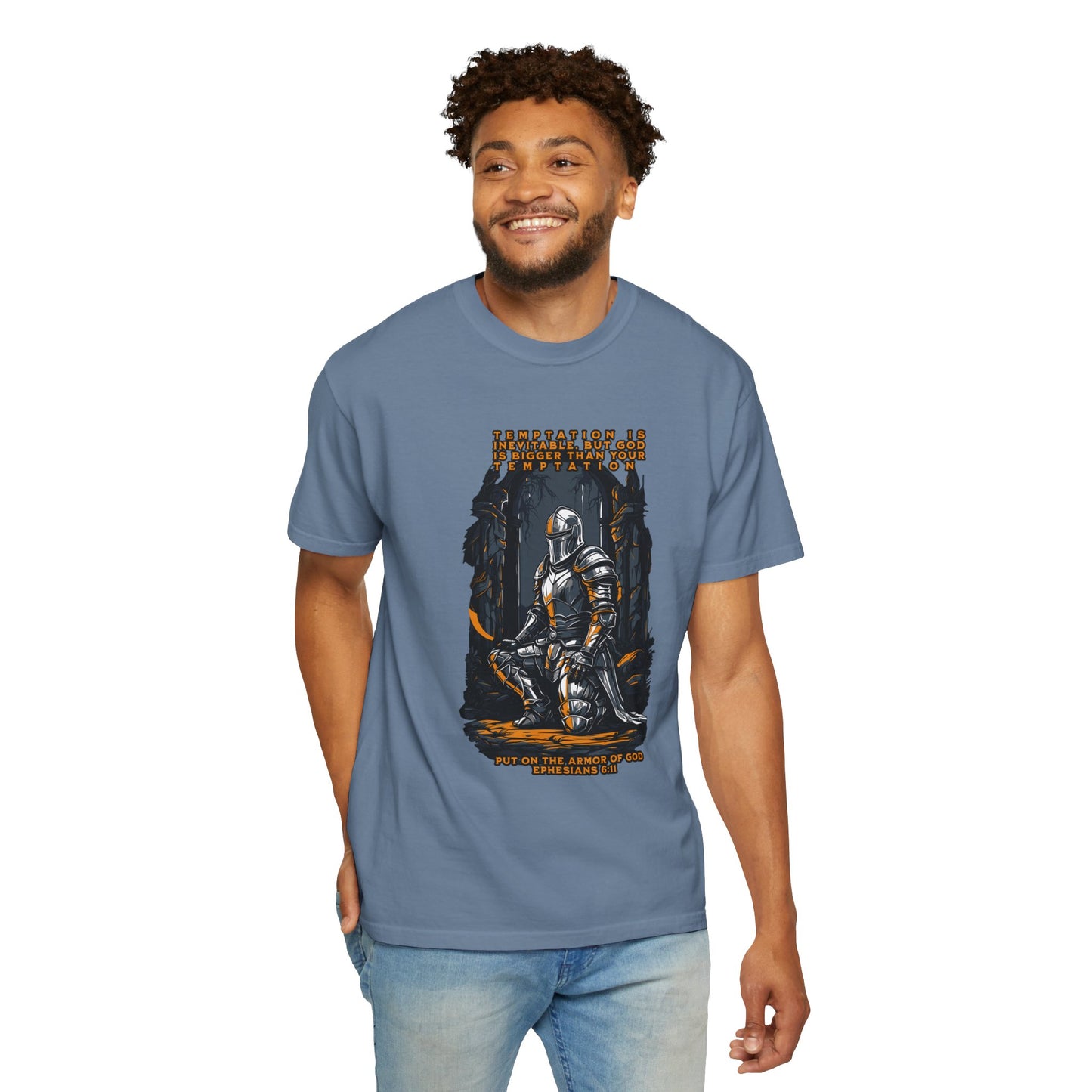 Comfort Colors "Put on the Armor of God" Ephesians 6:11 Inspirational T-Shirt