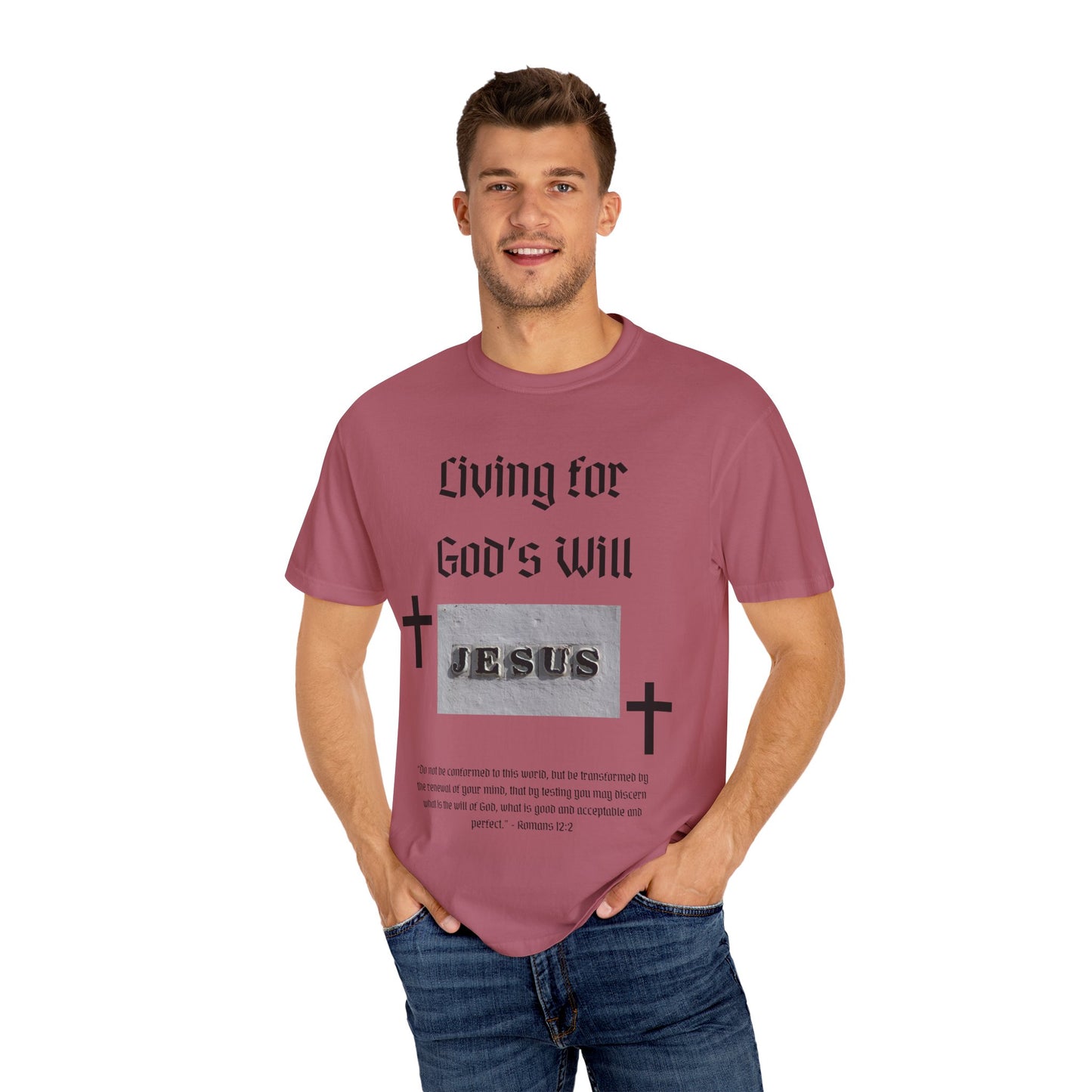 Comfort Colors "Living for God's Will" Graphic T-Shirt