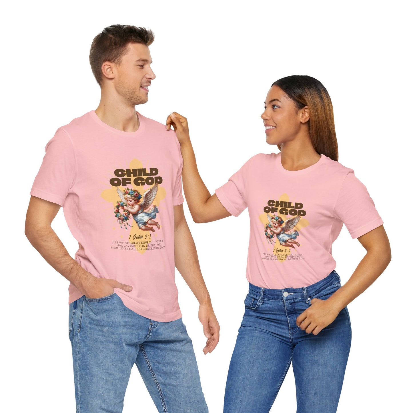Bella Canvas 3001 "Child of God" 1 John 3:1 Graphic Tee