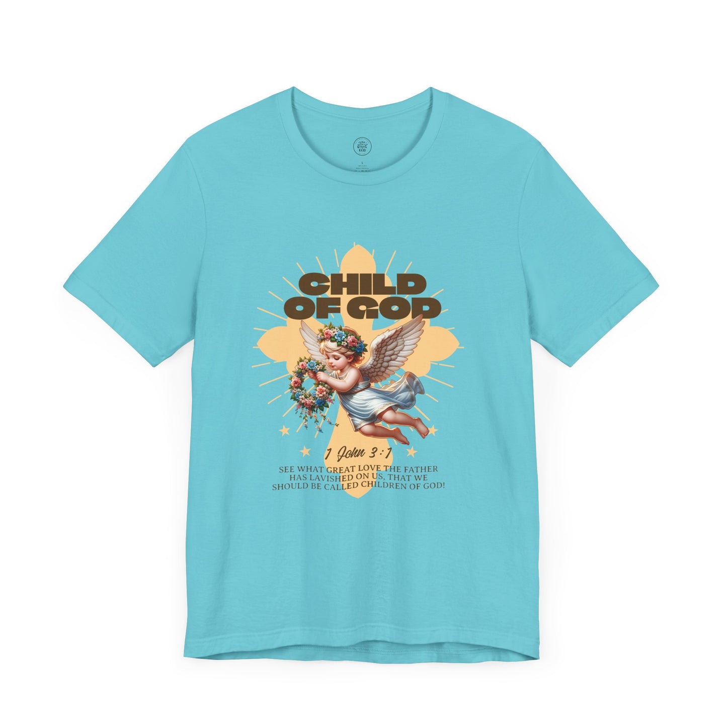 Bella Canvas 3001 "Child of God" 1 John 3:1 Graphic Tee