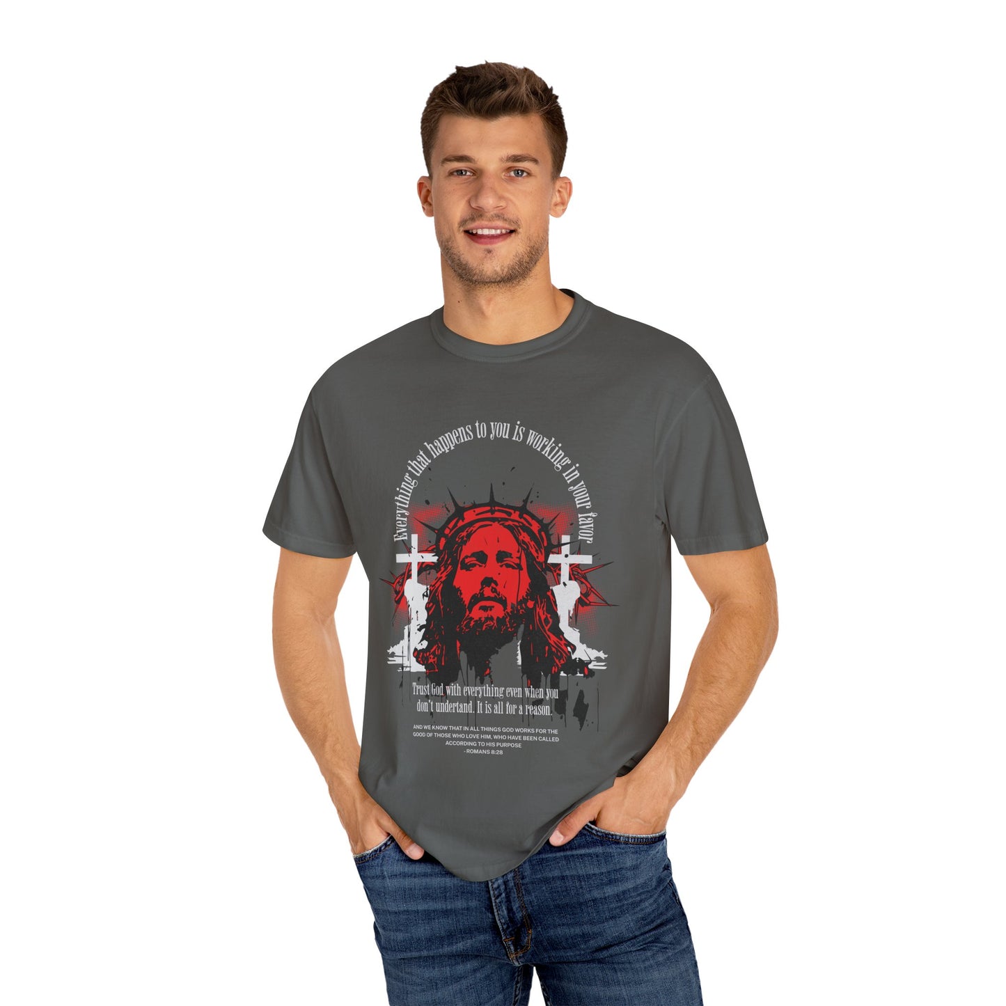 Romans 8:28 Faith Tee
