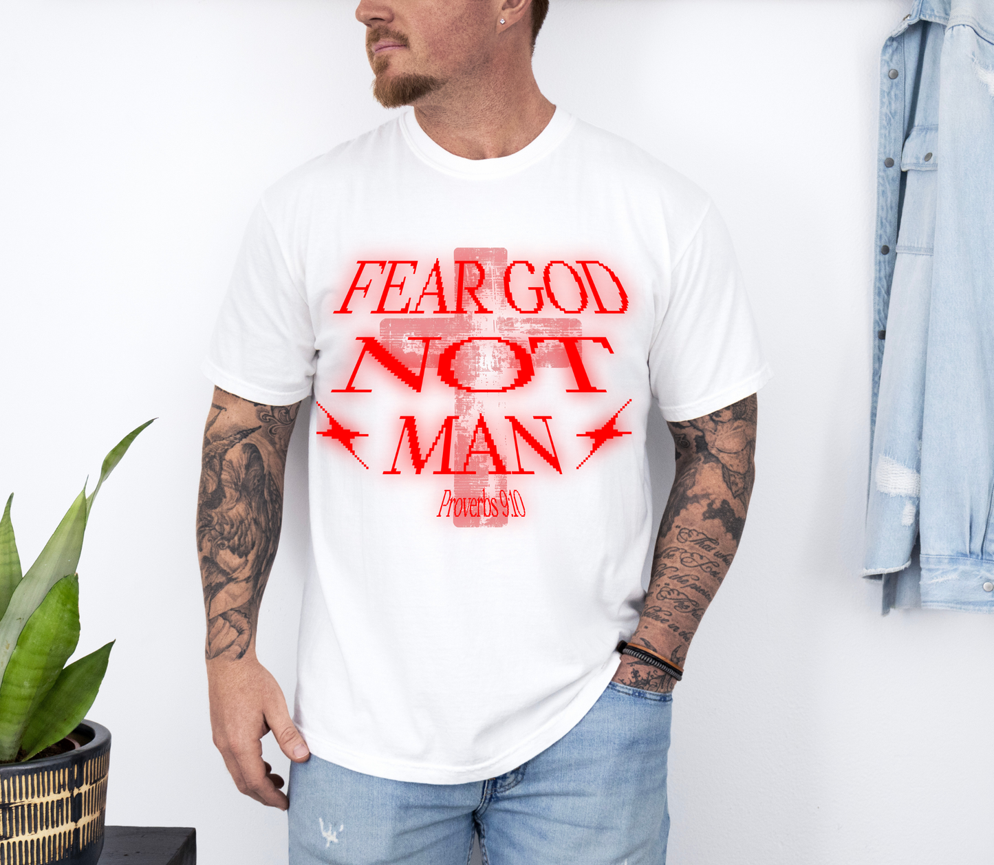 Fear God Not Man T-Shirt — Comfort Colors Christian Faith Graphic Tee