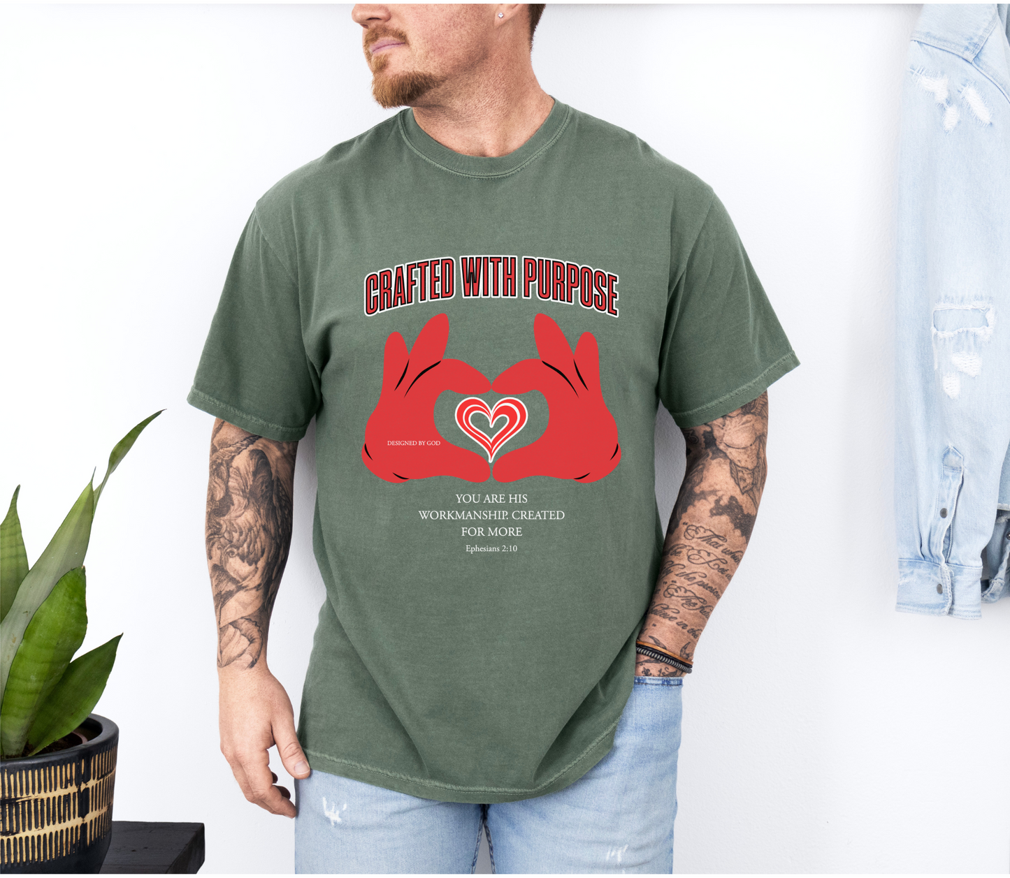 "You Are His Workmanship. Created for More" Ephesians 2:10 Graphic T-Shirt