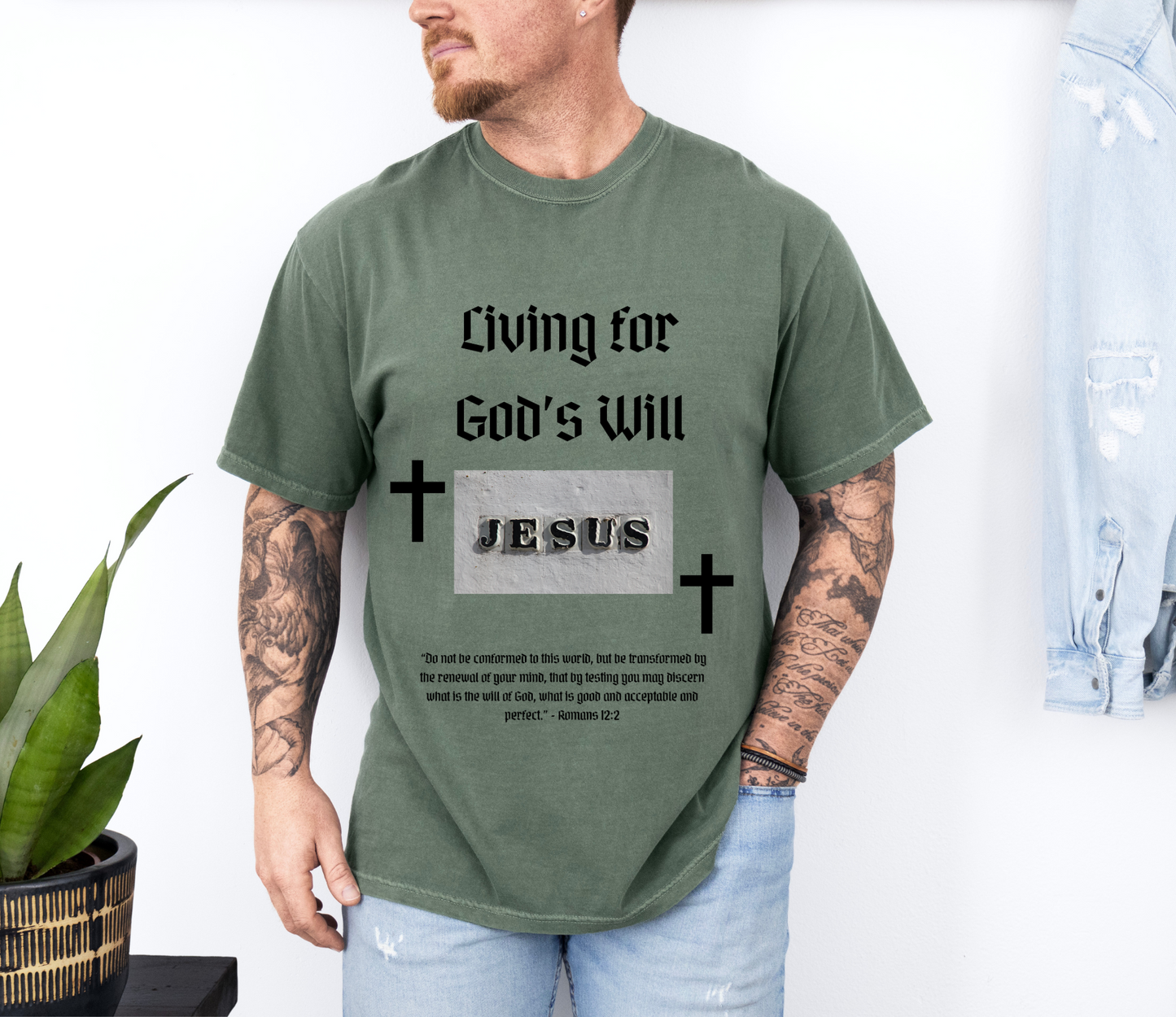 Comfort Colors "Living for God's Will" Graphic T-Shirt