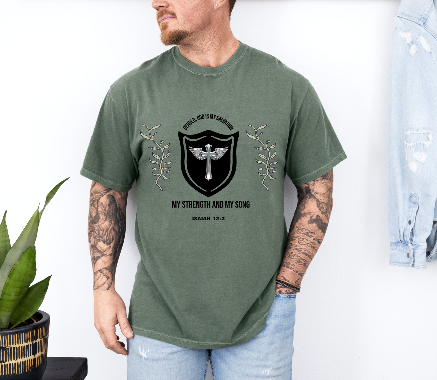 Isaiah 12:2- 'The Lord God is My Strength' Graphic T-Shirt