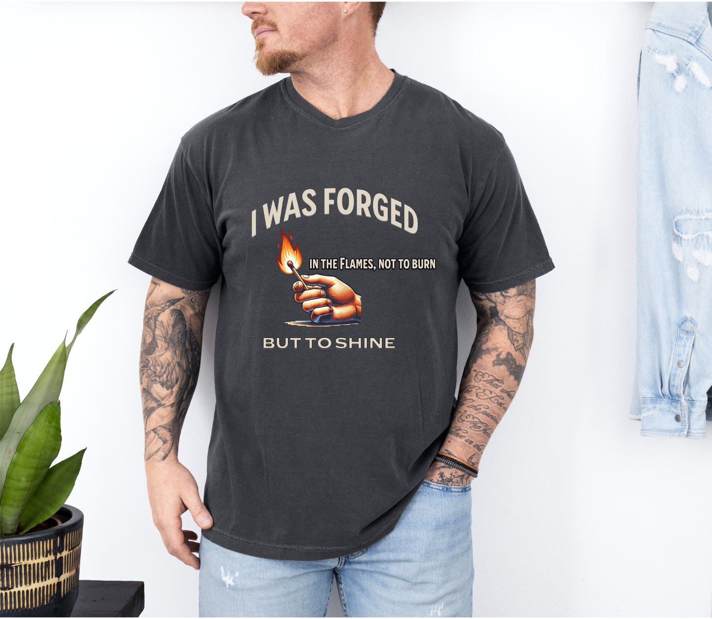 "Forged to Shine" – Fire-Tested Faith T-Shirt