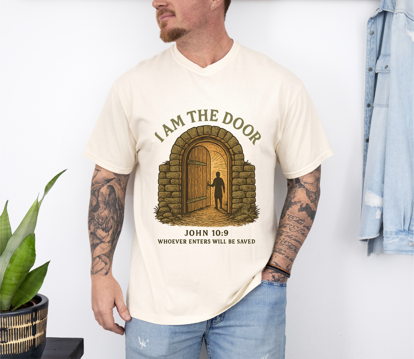 Comfort Colors "I Am the Door – John 10:9 Graphic T-Shirt