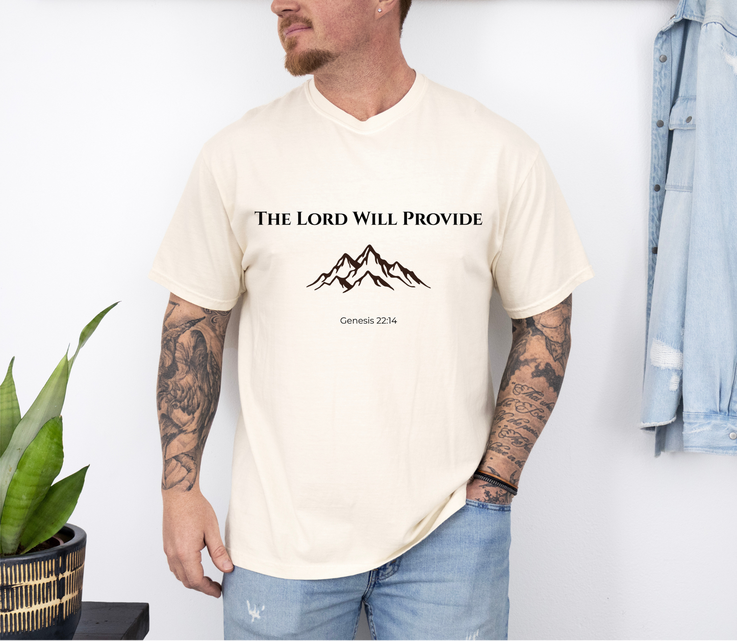 Comfort Colors "The Lord Will Provide" – Genesis 22:14 Graphic T-Shirt