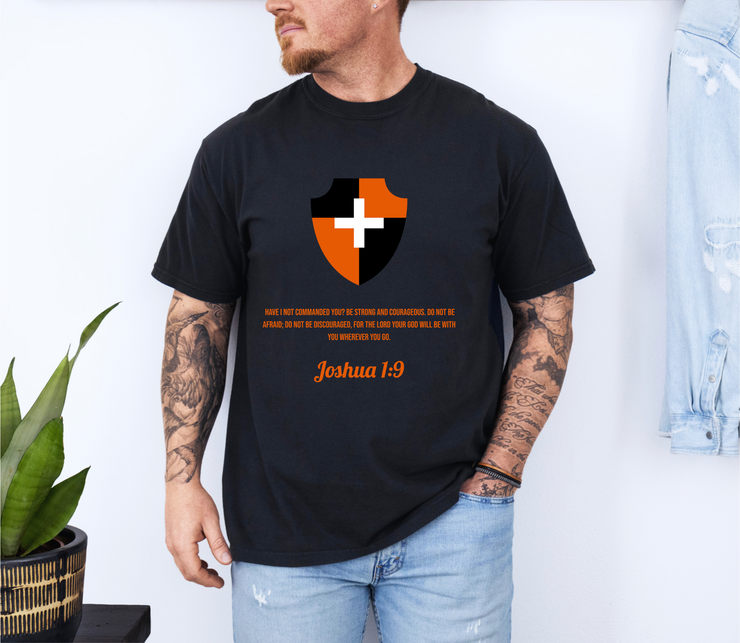 "Be Strong and Courageous" Joshua 1:9 Graphic Tee